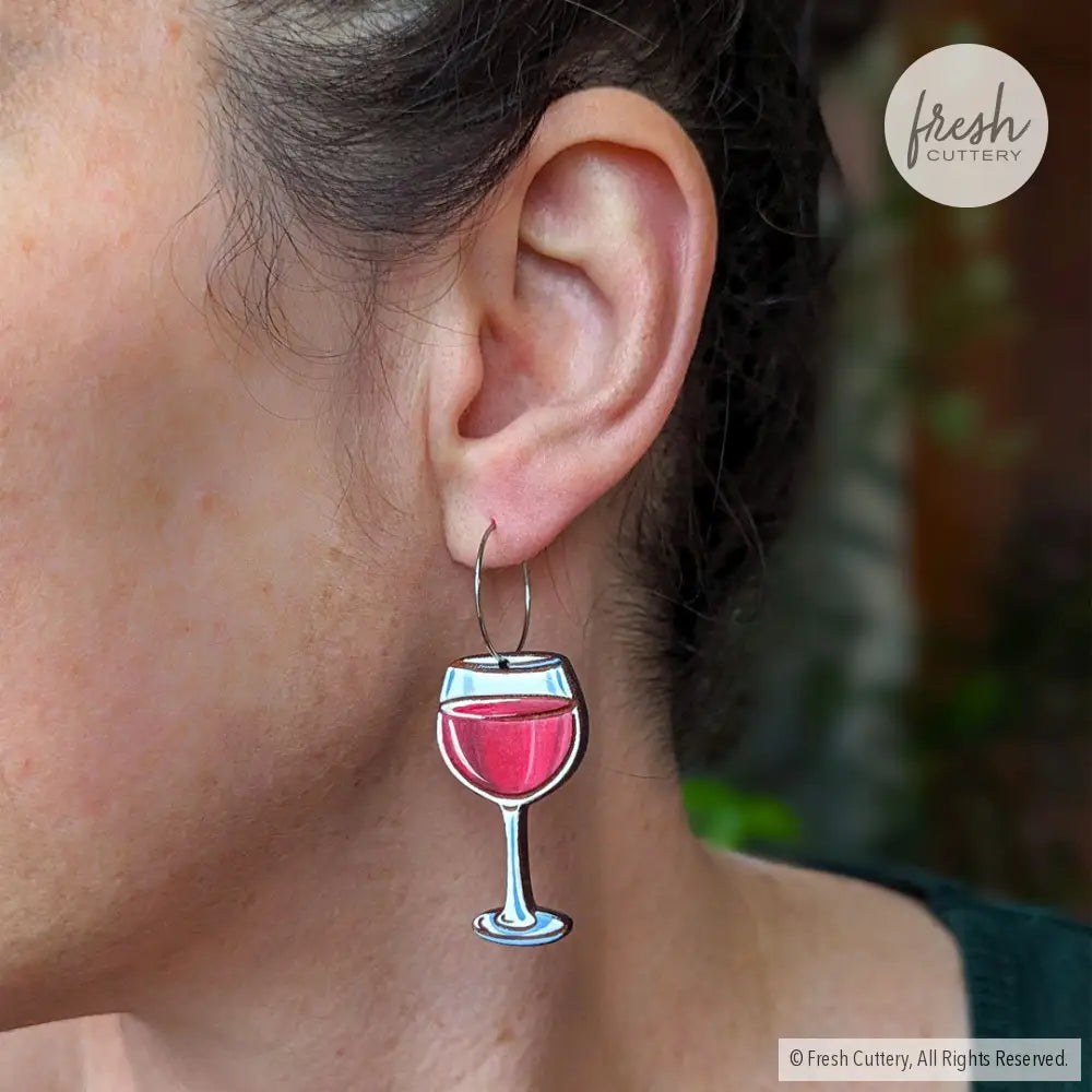 Red Wine Earrings Dangle And Drop