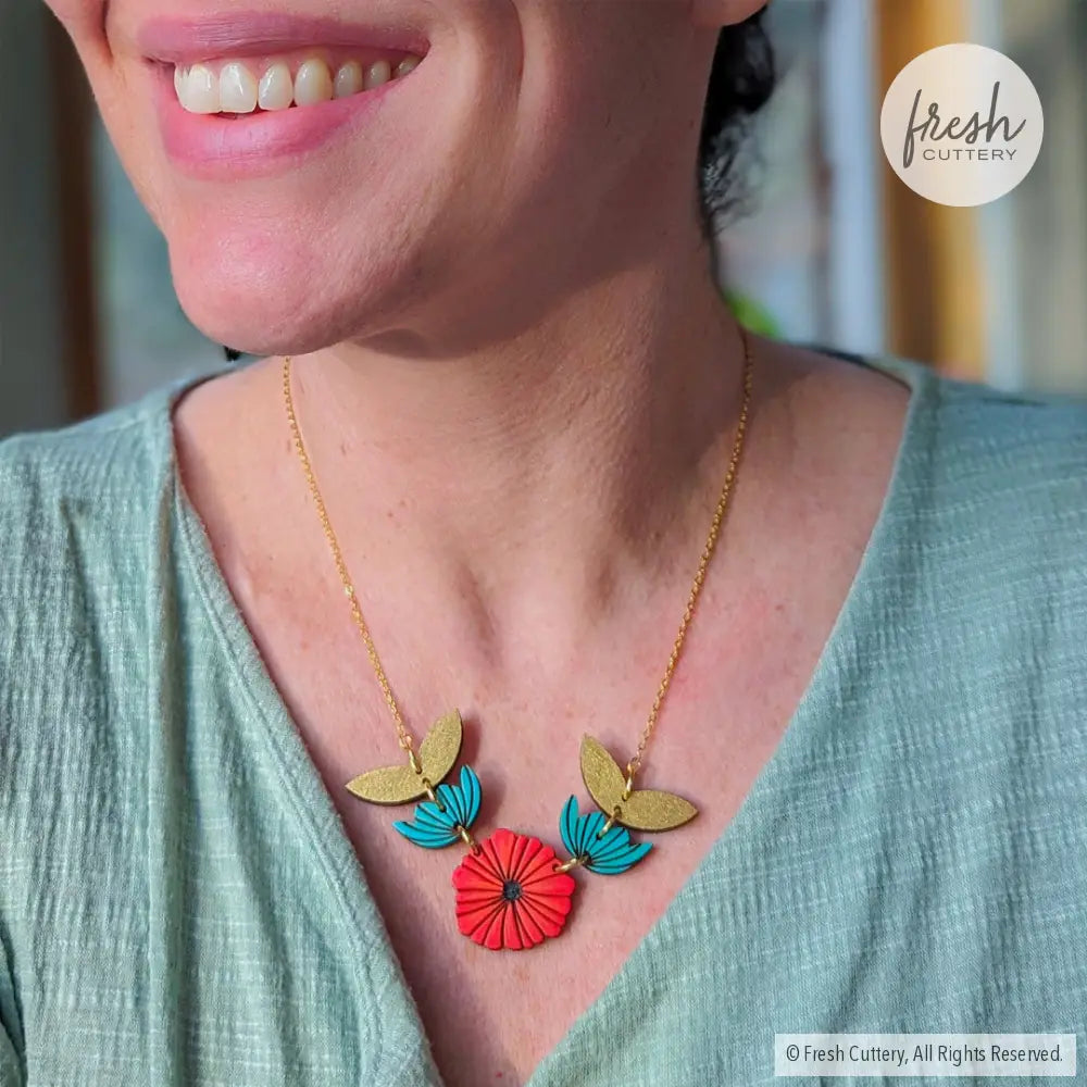 Scandinavian Poppy Necklace Necklaces