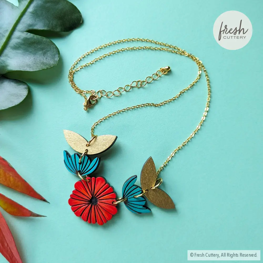 Scandinavian Poppy Necklace Necklaces