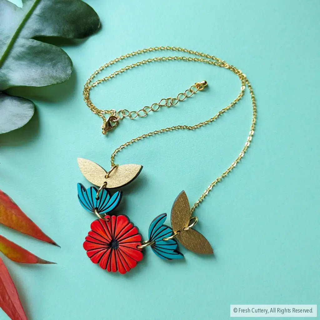 Scandinavian Poppy Necklace Necklaces