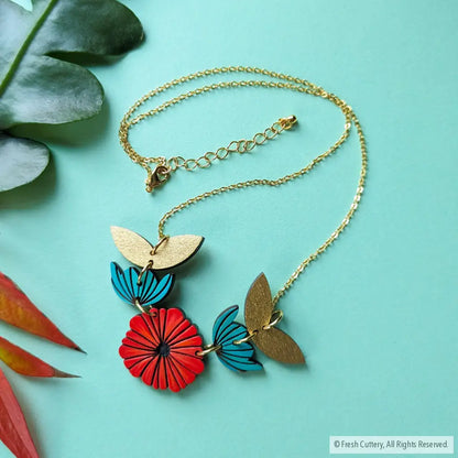 Scandinavian Poppy Necklace Necklaces