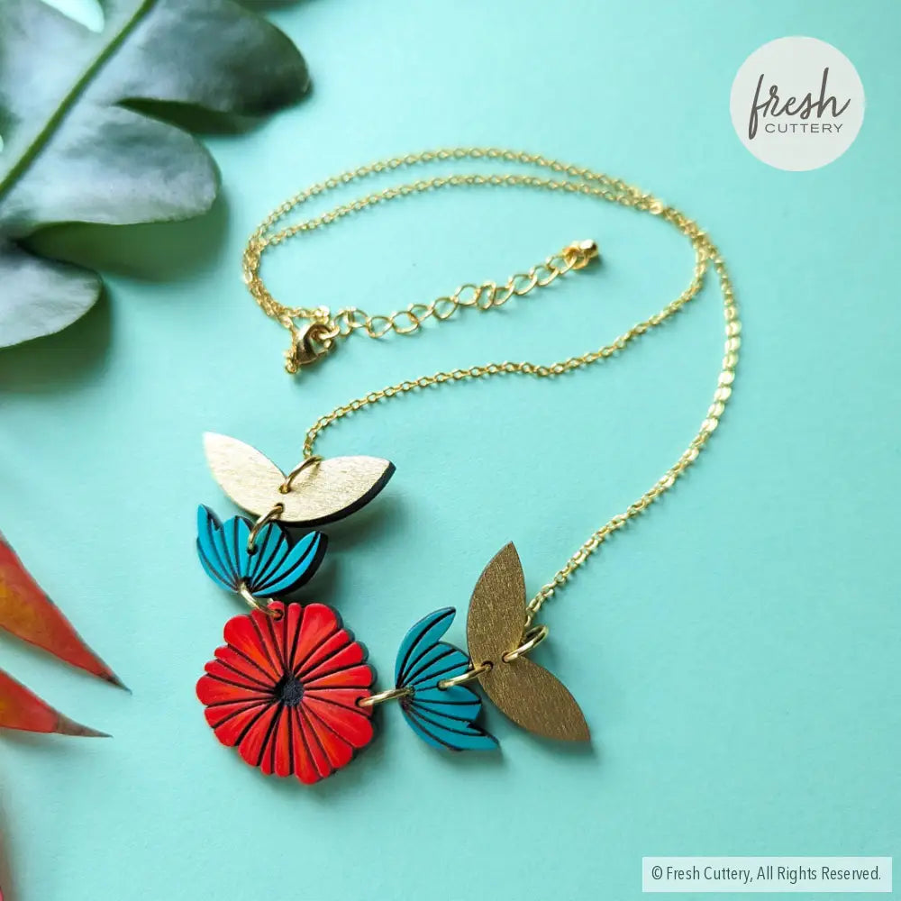 Scandinavian Poppy Necklace Necklaces