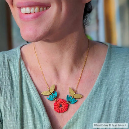 Scandinavian Poppy Necklace Necklaces