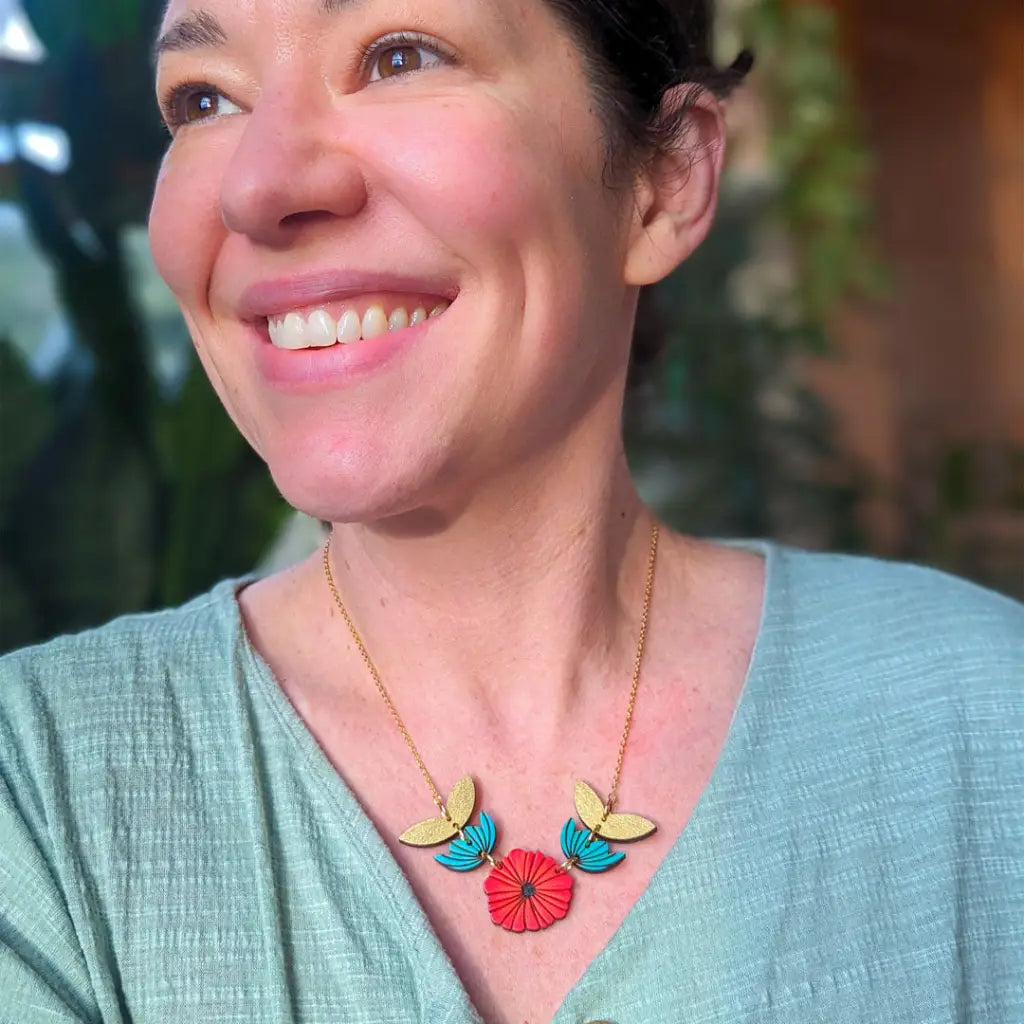 Scandinavian Poppy Necklace Necklaces