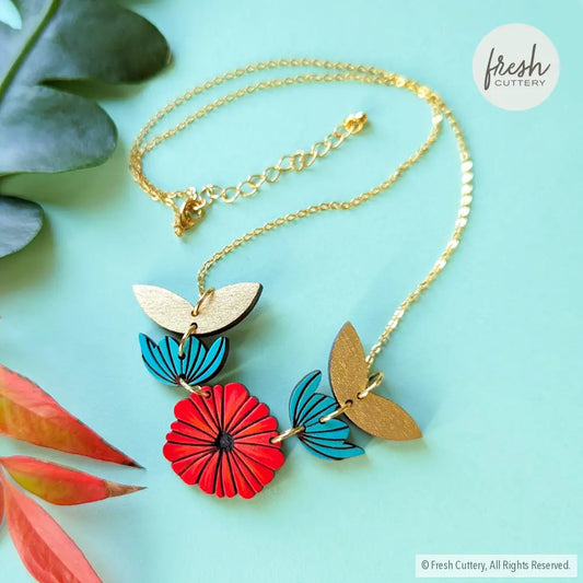 Scandinavian Poppy Necklace Necklaces