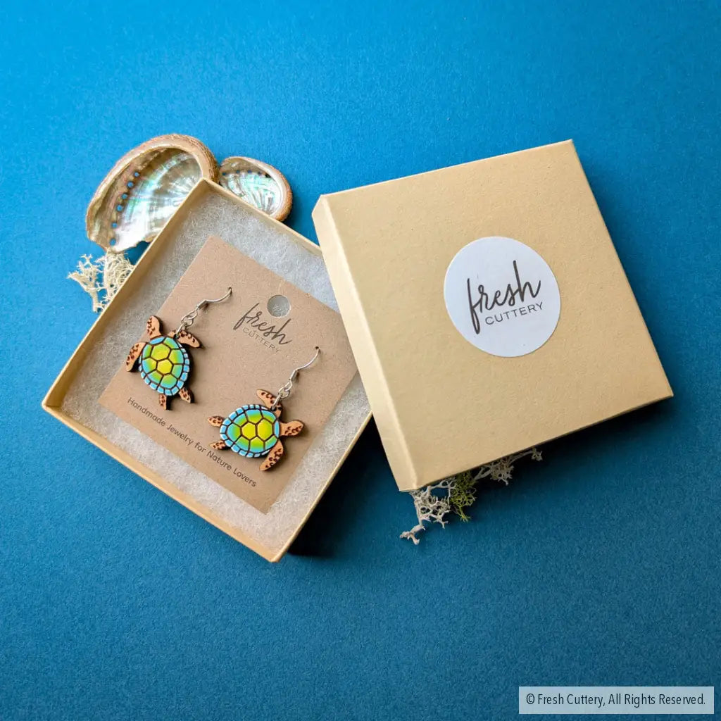 Sea Turtle Earrings Dangle and Drop Earrings