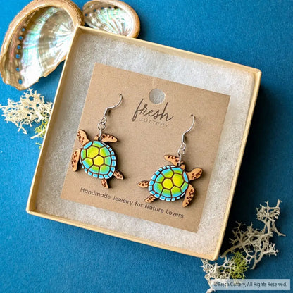 Sea Turtle Earrings Dangle and Drop Earrings
