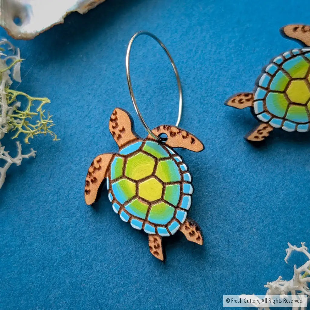 Sea Turtle Earrings Dangle and Drop Earrings