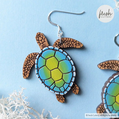 Sea Turtle Earrings Dangle And Drop