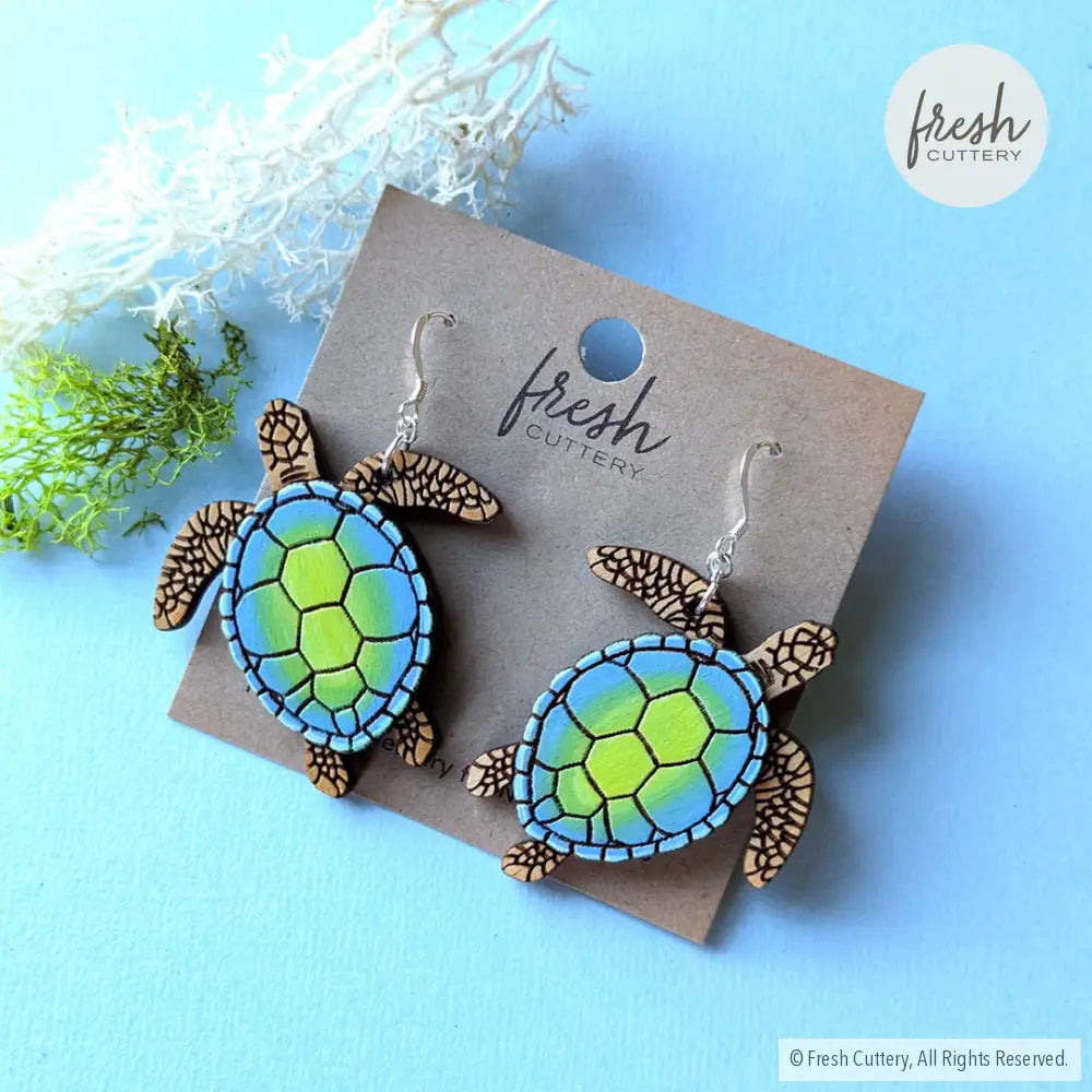 Sea Turtle Earrings Dangle And Drop