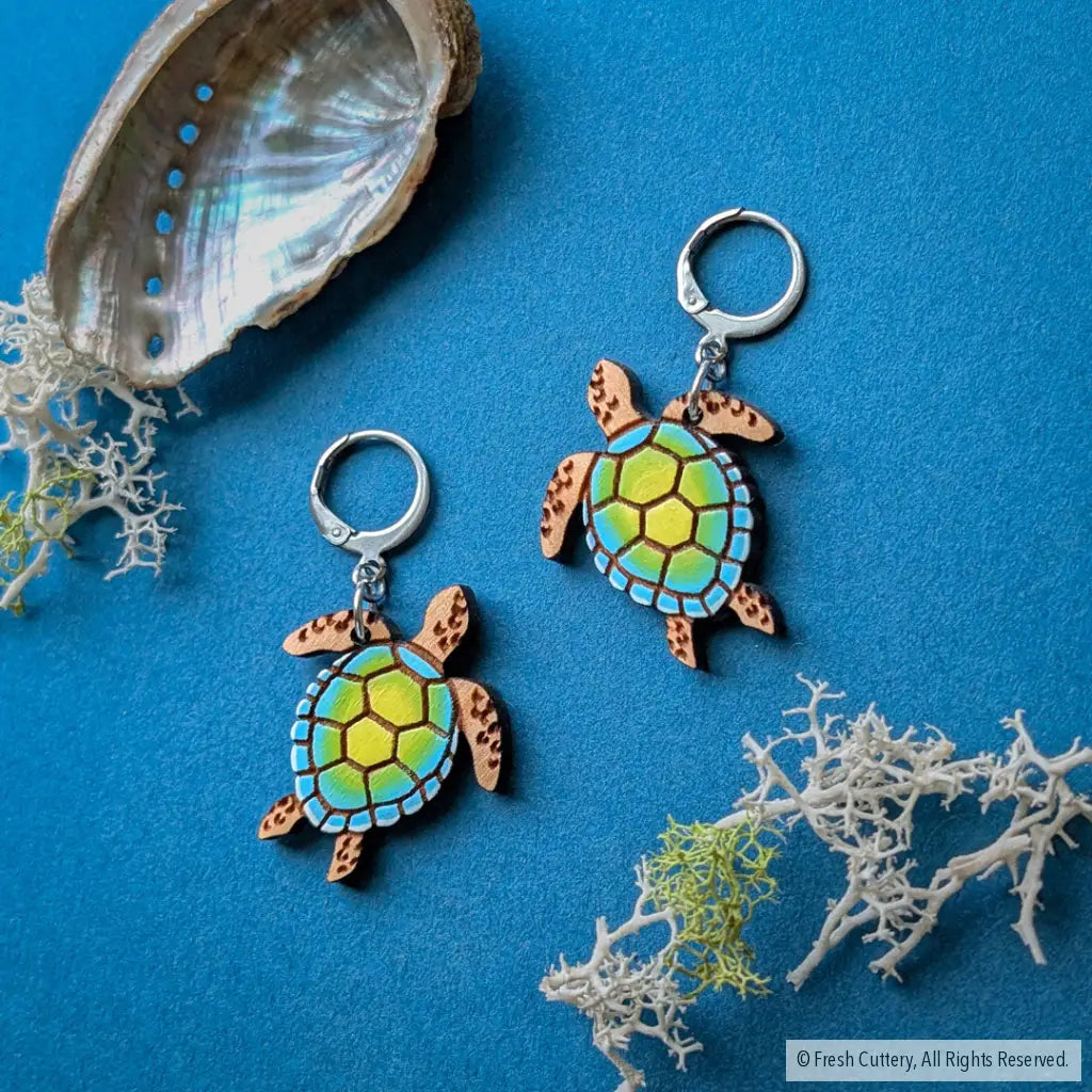 Sea Turtle Earrings Dangle and Drop Earrings