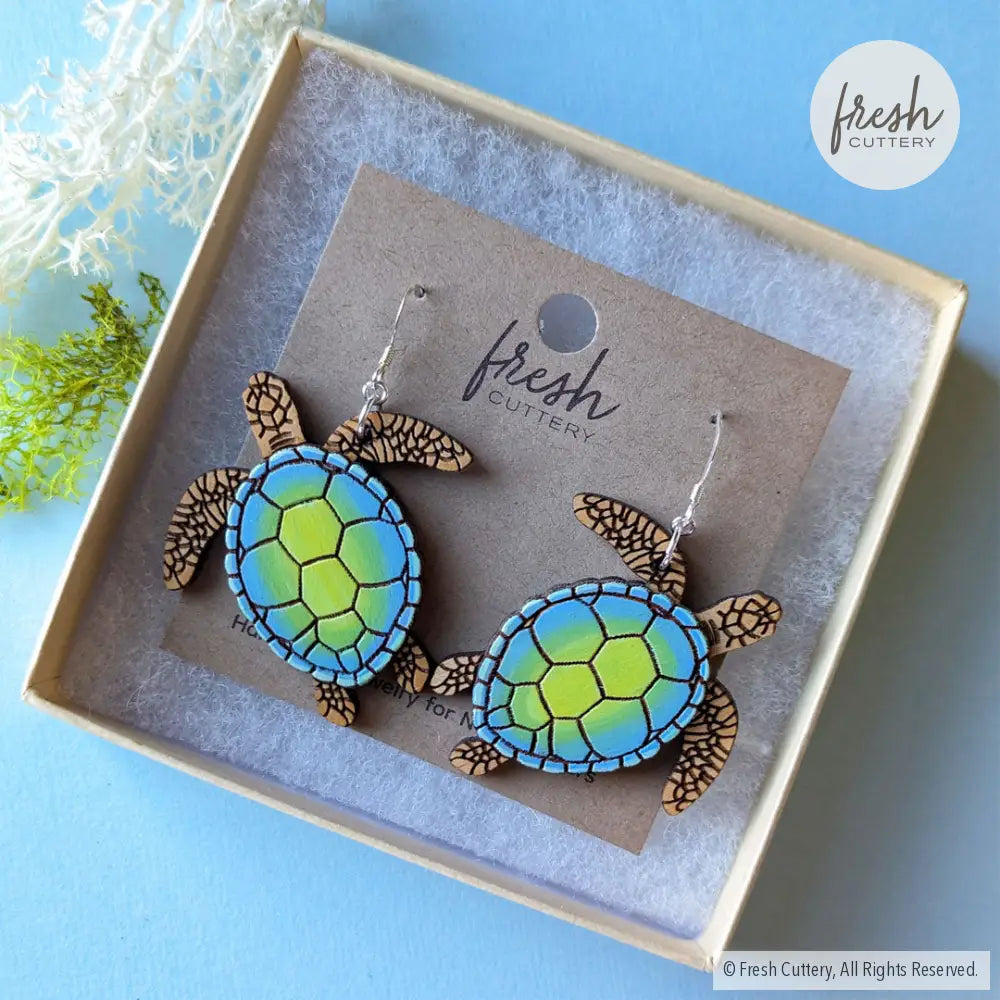 Sea Turtle Earrings Dangle And Drop