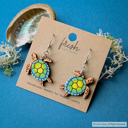 Sea Turtle Earrings Dangle and Drop Earrings