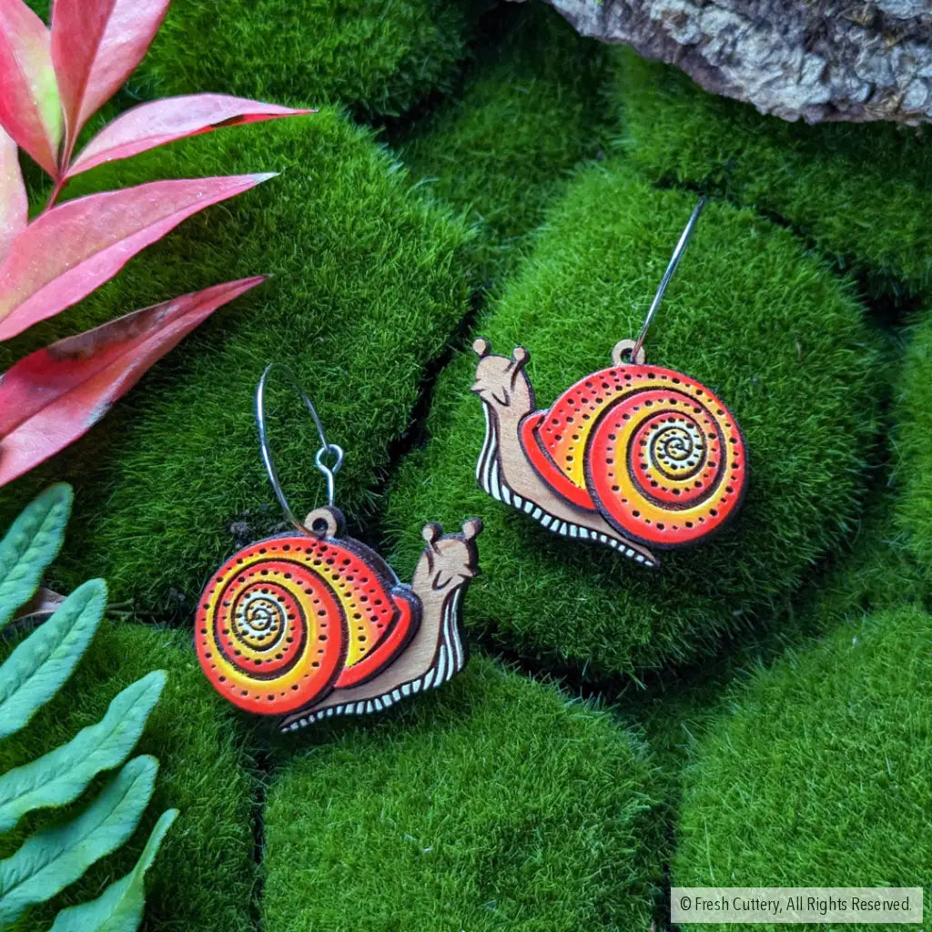 Snail Hoops Dangle And Drop Earrings