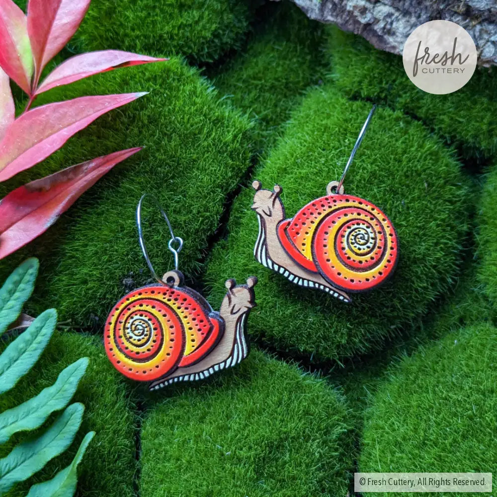 Snail Hoops Dangle And Drop Earrings