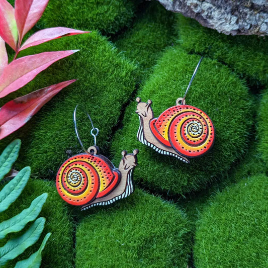 Snail Hoops Dangle And Drop Earrings