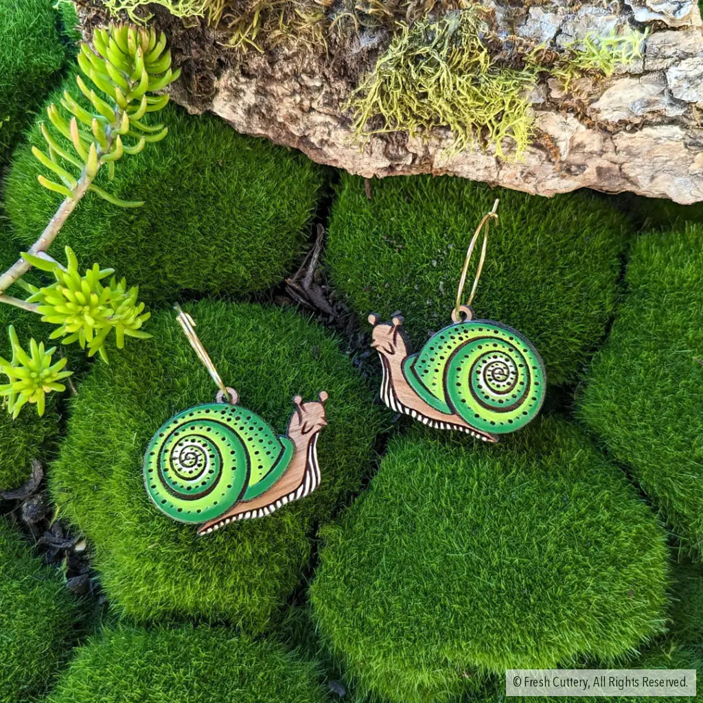 Snail Hoops Dangle And Drop Earrings