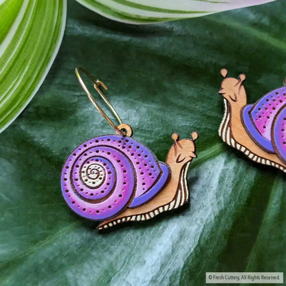 Snail Hoops Dangle And Drop Earrings