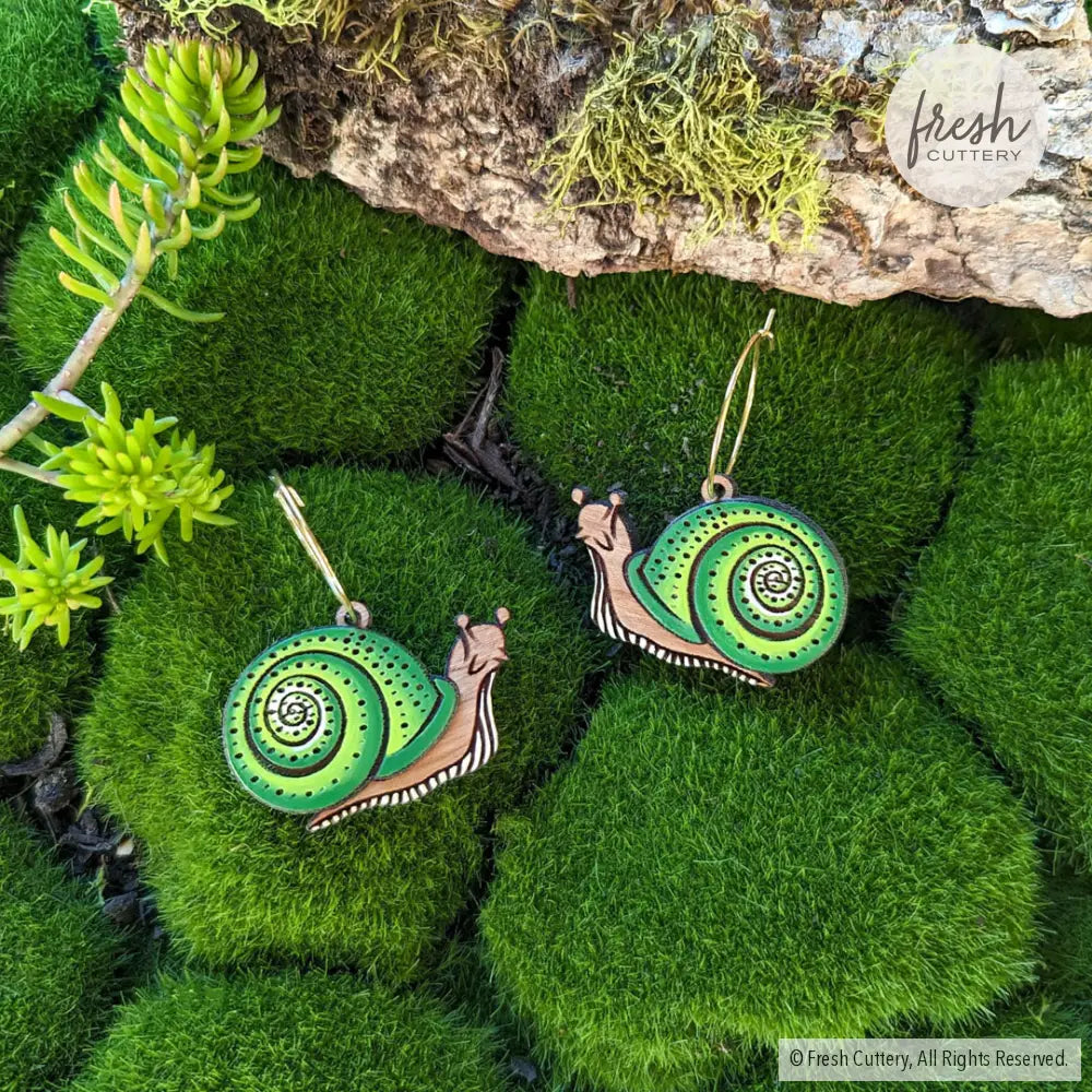 Snail Hoops Dangle And Drop Earrings