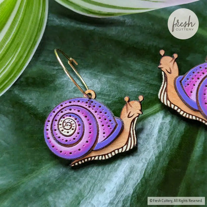 Snail Hoops Dangle And Drop Earrings