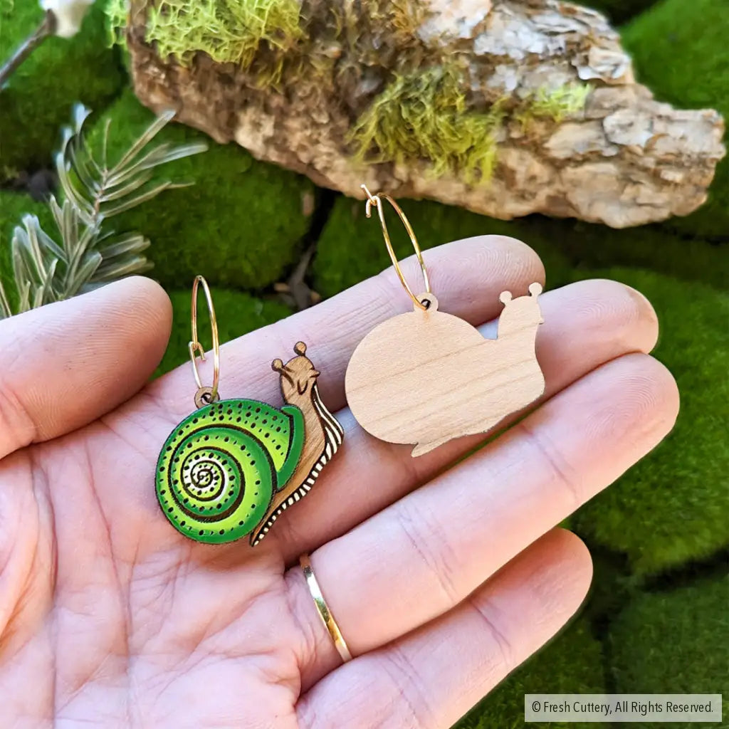 Snail Hoops Dangle And Drop Earrings