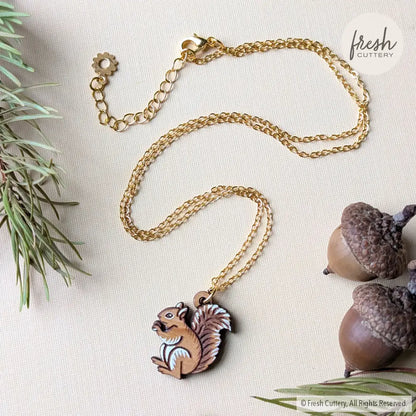 Squirrel Necklace Gold Necklaces