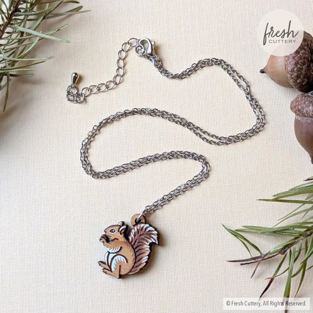 Squirrel Necklace Silver Necklaces