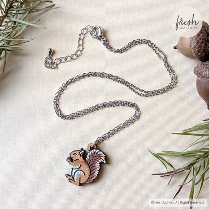 Squirrel Necklace Silver Necklaces