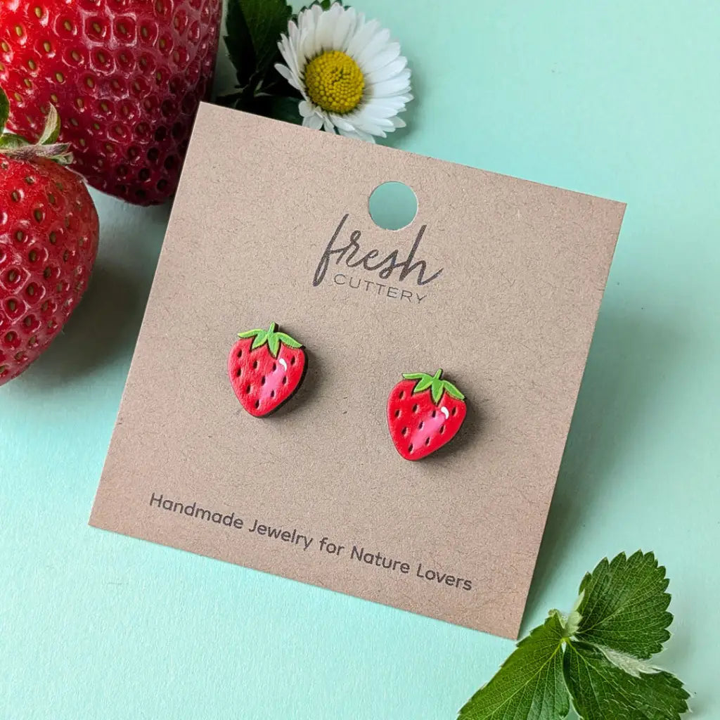 Strawberry Studs Studs