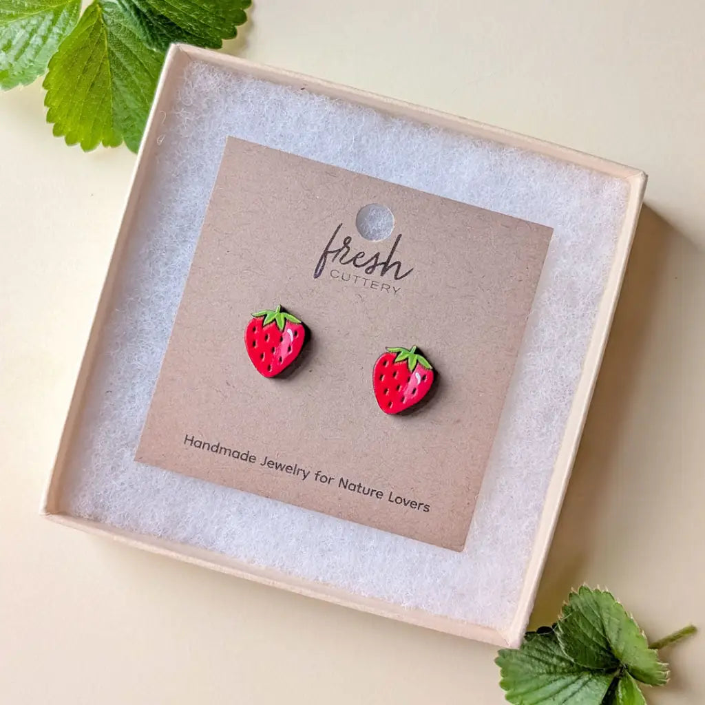 Strawberry Studs Studs