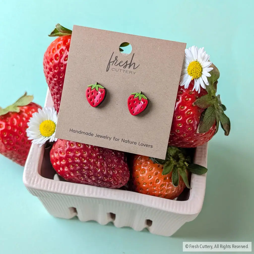 Strawberry Studs Studs