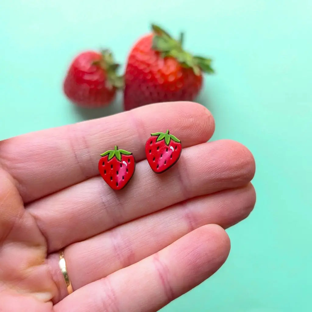 Strawberry Studs Studs
