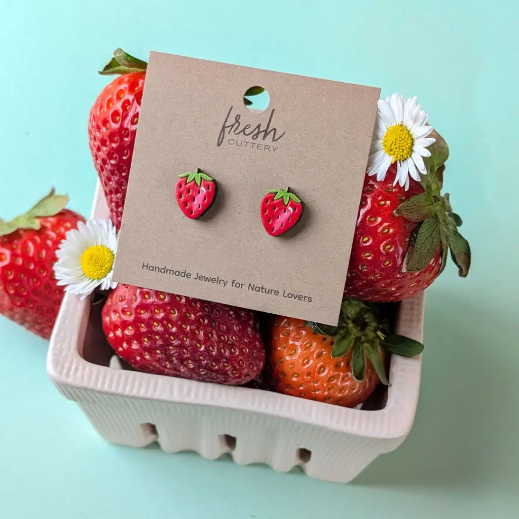 Strawberry Studs Studs