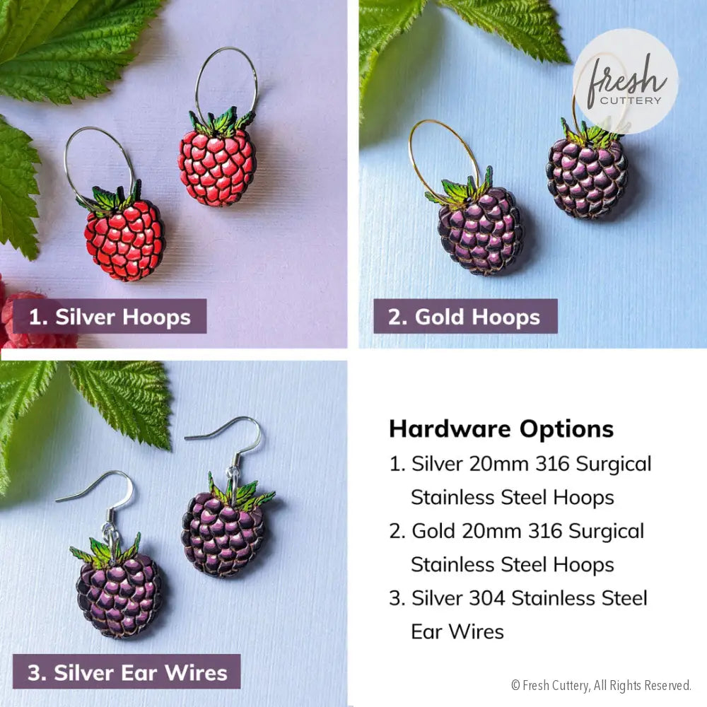 Summer Berry Earrings Dangle And Drop