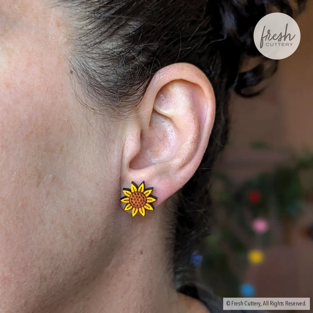 Sunflower Studs