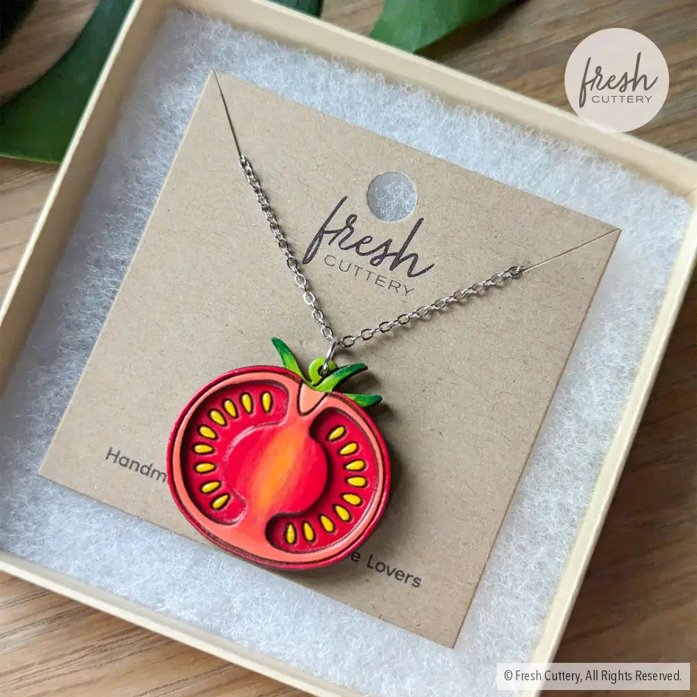 Tomato Slice Necklace Necklaces