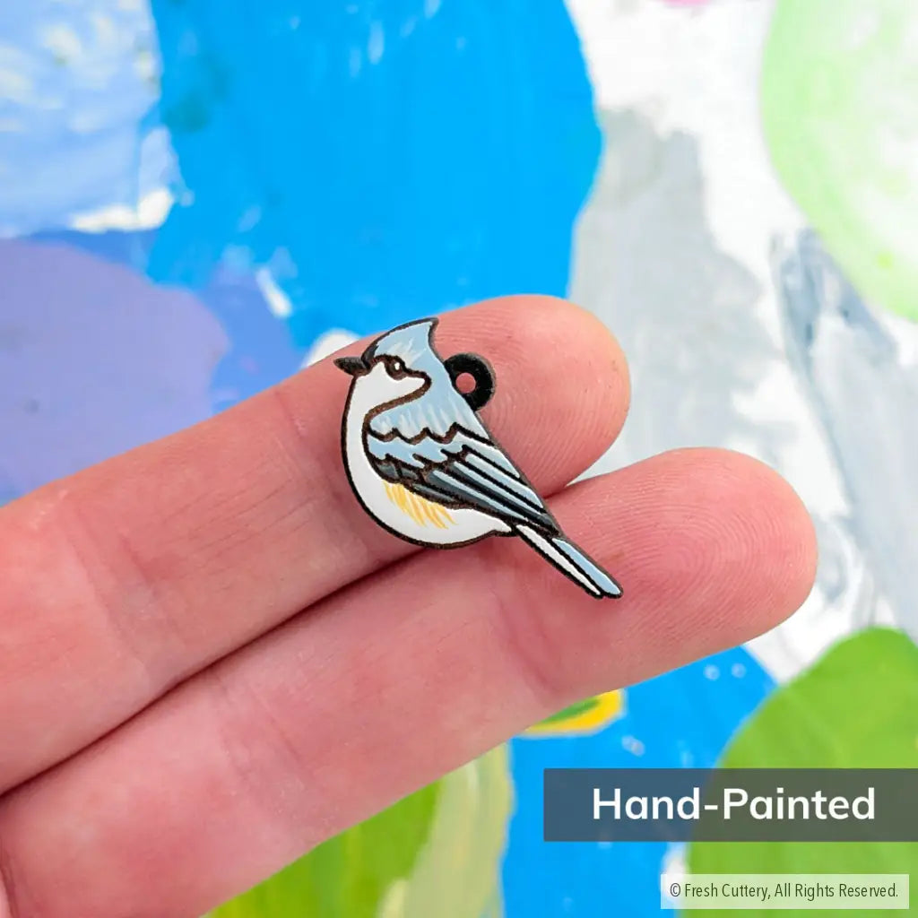 Tufted Titmouse Earrings - Dangle and Drop Earrings