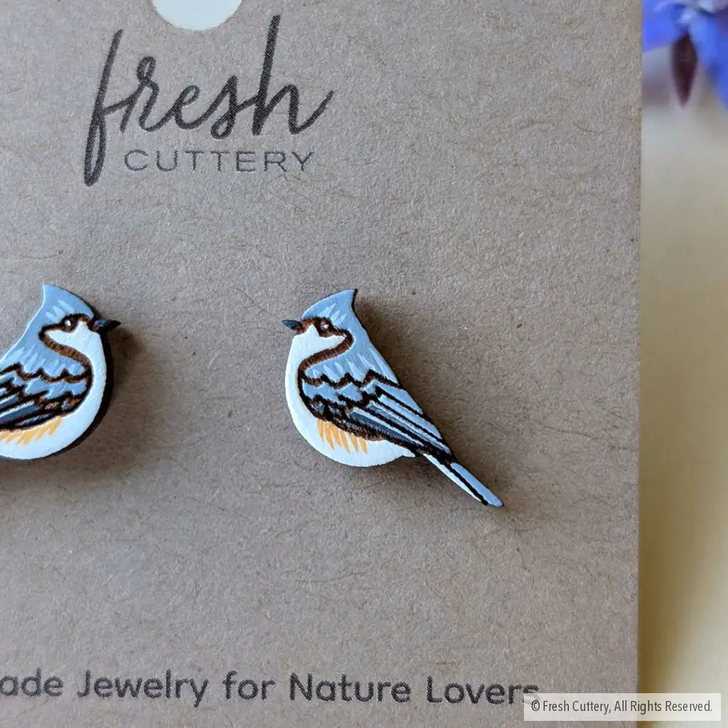 Tufted Titmouse Studs Studs