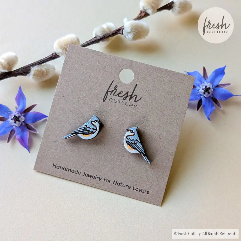 Tufted Titmouse Studs Studs