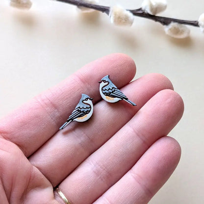 Tufted Titmouse Studs Studs