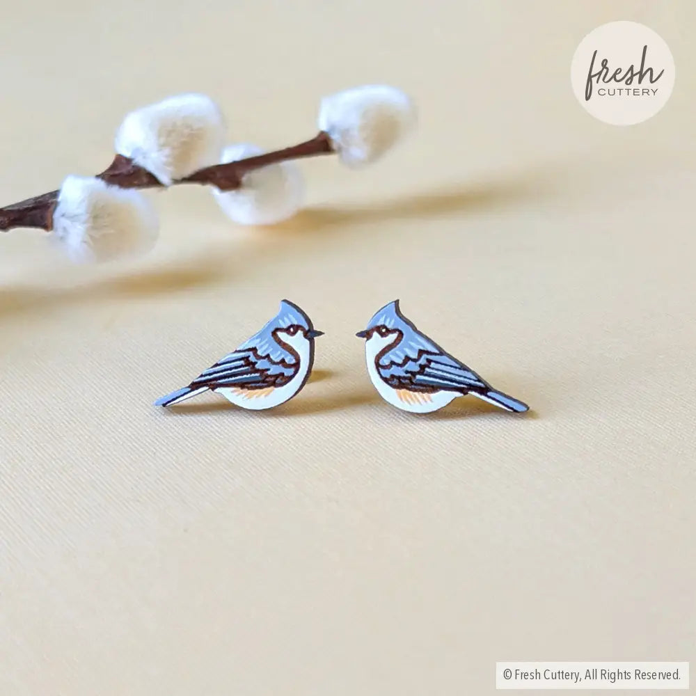 Tufted Titmouse Studs Studs