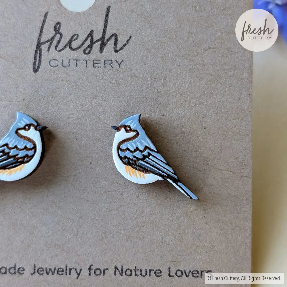 Tufted Titmouse Studs Studs
