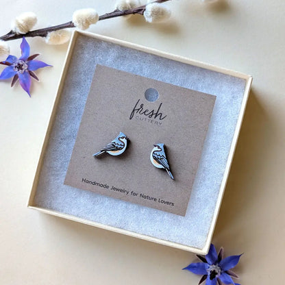 Tufted Titmouse Studs Studs