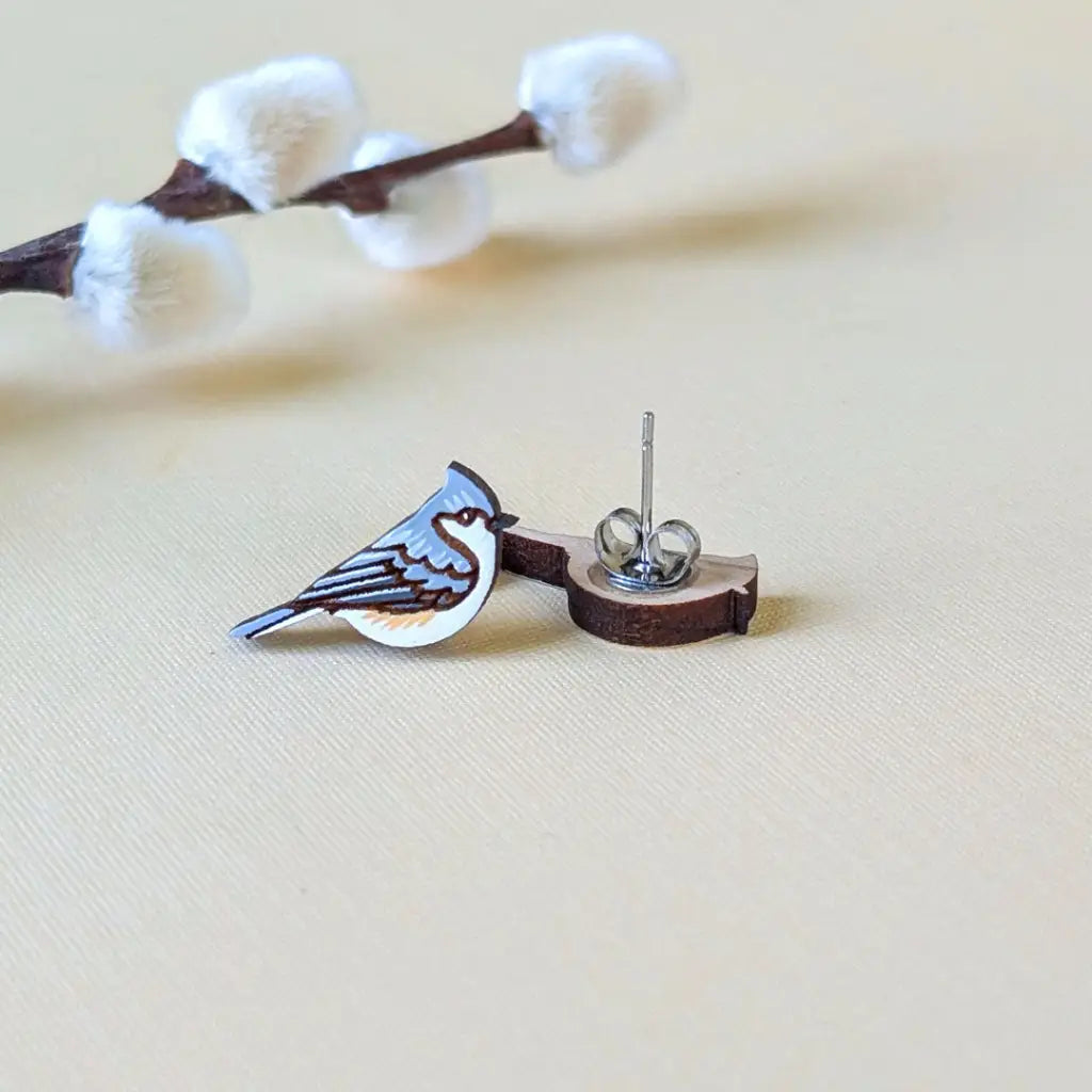 Tufted Titmouse Studs Studs