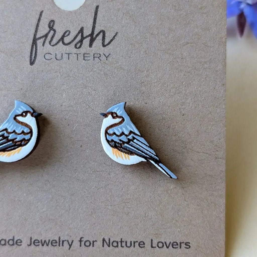 Tufted Titmouse Studs Studs