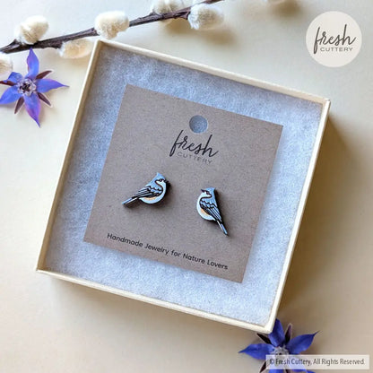 Tufted Titmouse Studs Studs