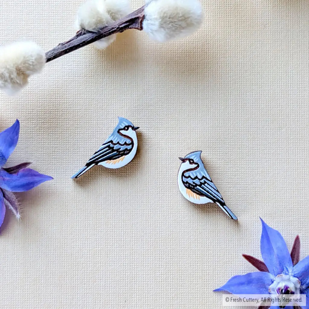 Tufted Titmouse Studs Studs