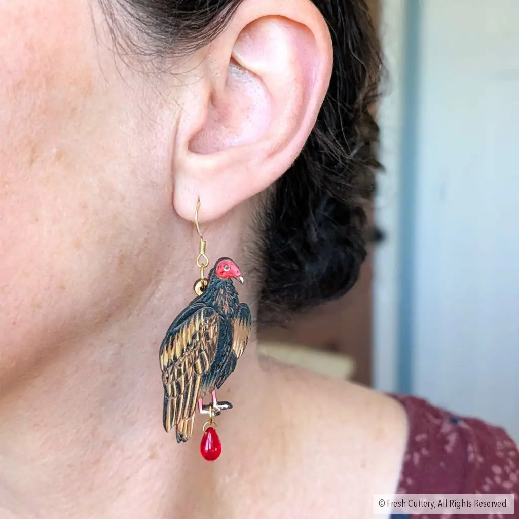 Turkey Vulture Earrings - Dangle and Drop Earrings