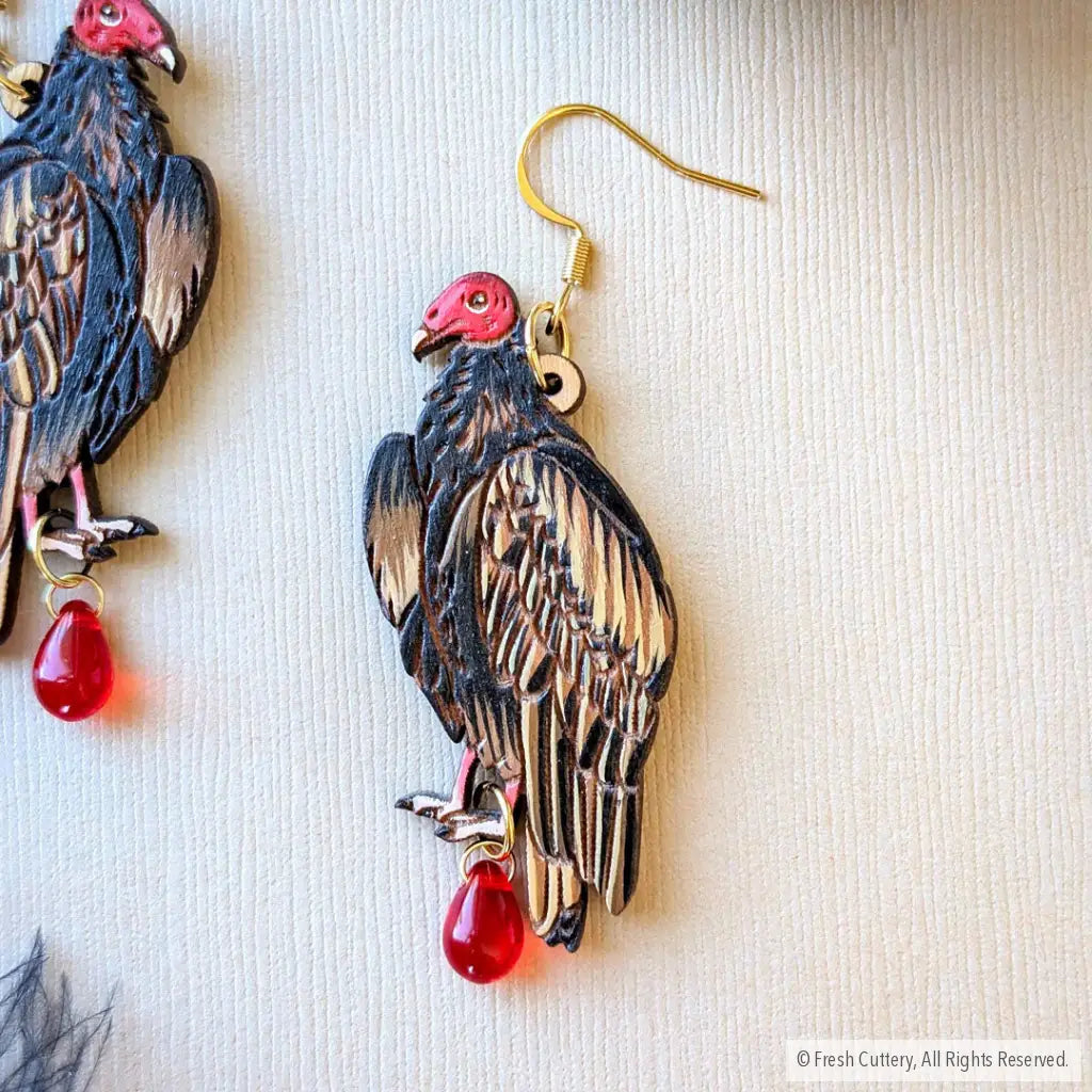 Turkey Vulture Earrings - Dangle and Drop Earrings