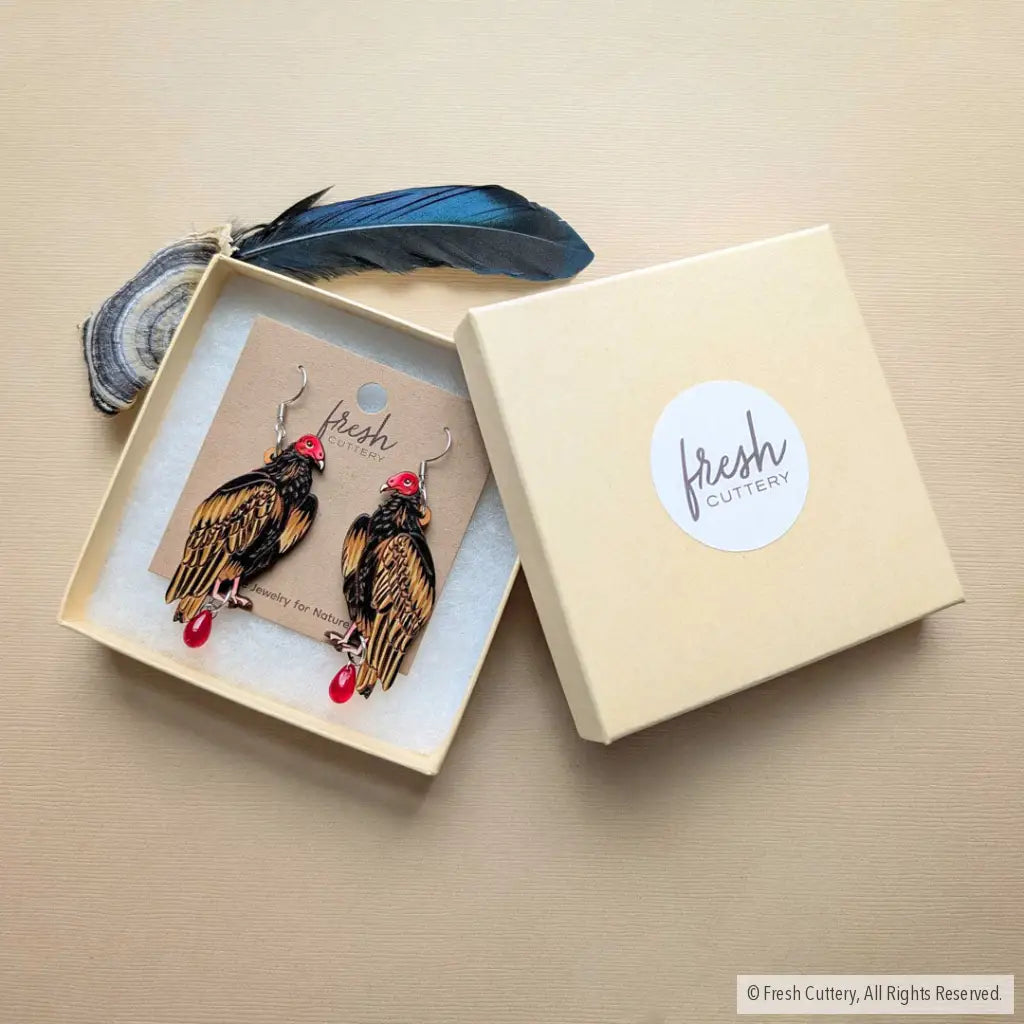 Turkey Vulture Earrings - Dangle and Drop Earrings